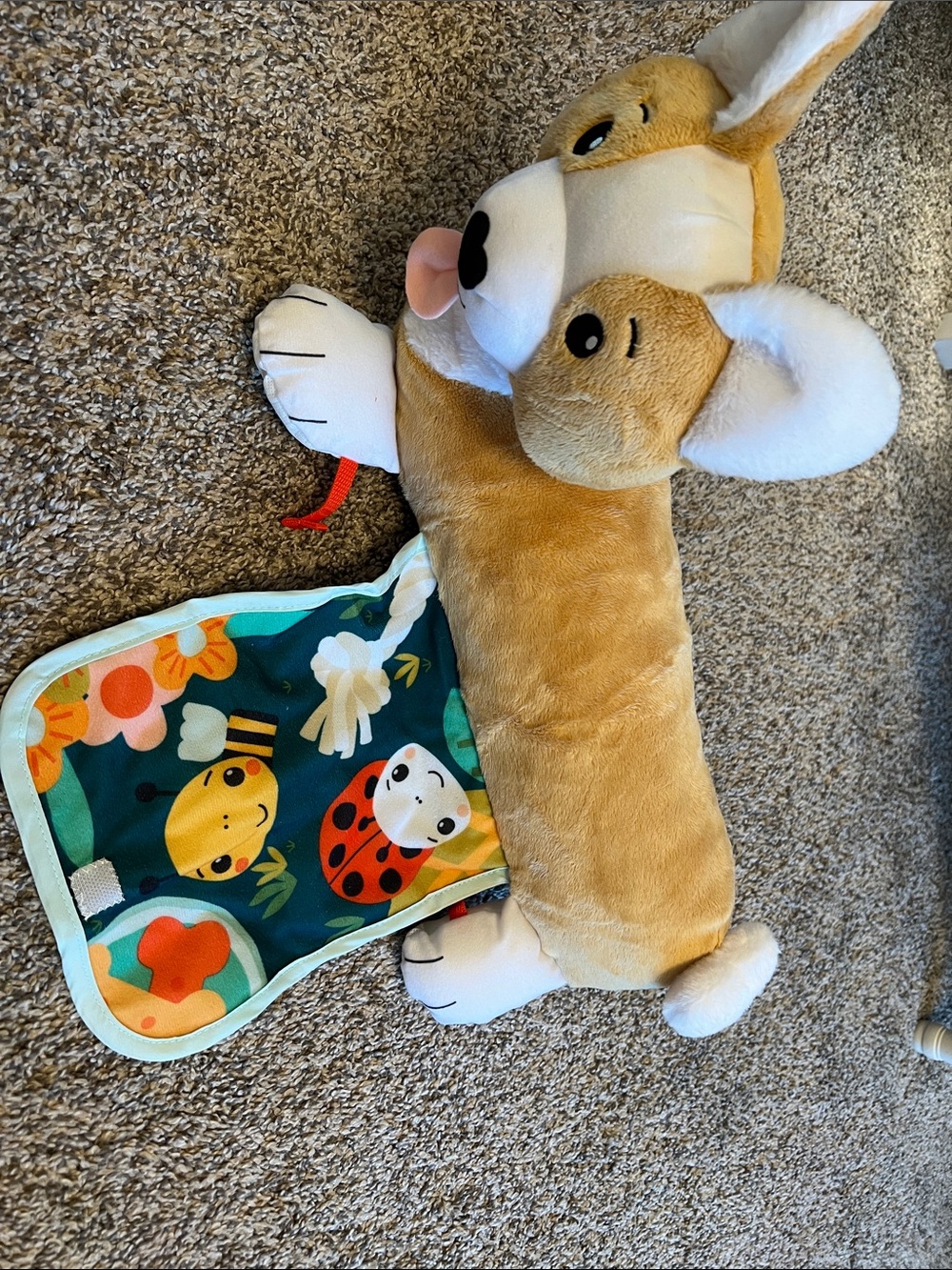 Tummy Time Plush Corgi Comfort Toy